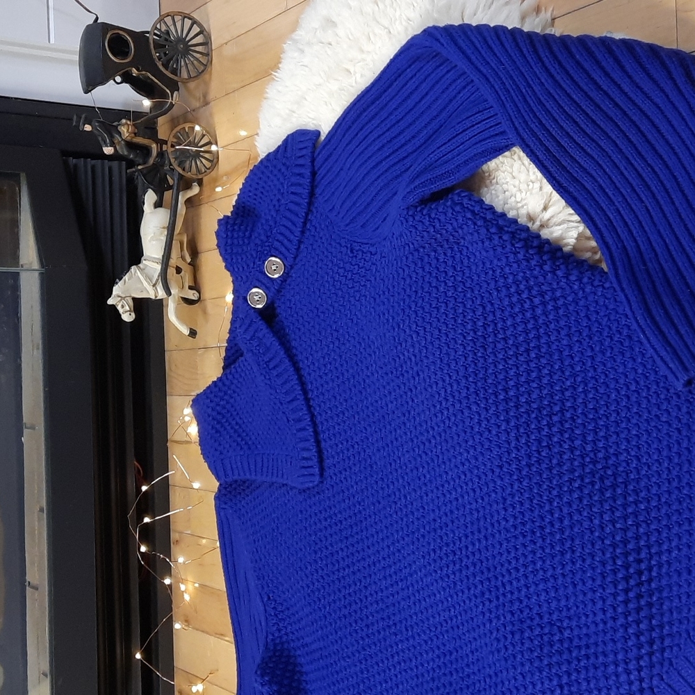 JONES NEW YORK Cowl Neck Buttoned, Sweater